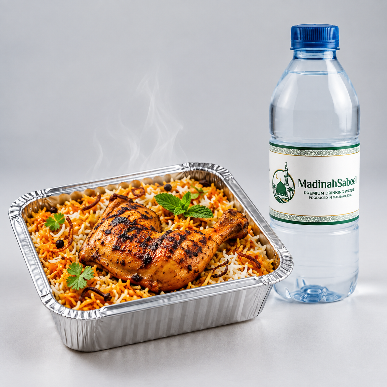 Chicken Biryani + 1 Bottle for Needy Peoples