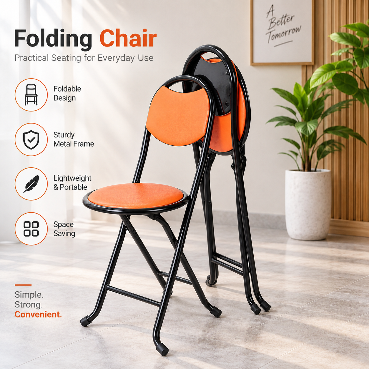 Folding Chair for a Person in Need
